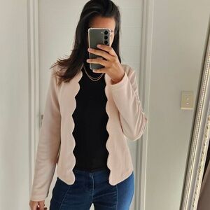 Scalloped Pink Blazer